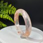 Rare Snowflake Phantom Quartz Bangle 62MM Flake Ice Translucent Orange White