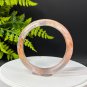 Rare Snowflake Phantom Quartz Bangle 62MM Flake Ice Translucent Orange White
