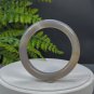 Agate Bangle 57MM Icy Translucent Gradient Brown Gray Round