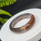 Gray Red Auralite 23 Crystal Bangle 55+MM Flake Ice Translucent Cornucopia Celestial Eye