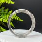 Rare White Rutilated Quartz Bangle 61+MM Flake Ice Transparent Rabbit Hairs