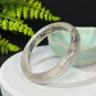 Rare White Rutilated Quartz Bangle 61+MM Flake Ice Transparent Rabbit Hairs
