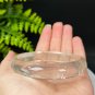 Rare White Rutilated Quartz Bangle 61+MM Flake Ice Transparent Rabbit Hairs