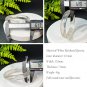 Rare White Rutilated Quartz Bangle 61+MM Flake Ice Transparent Rabbit Hairs