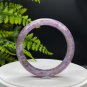 Light Purple Lepidolite Bangle 61MM Flake Ice Flash Crystallization