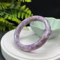 Light Purple Lepidolite Bangle 61MM Flake Ice Flash Crystallization