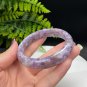 Light Purple Lepidolite Bangle 61MM Flake Ice Flash Crystallization