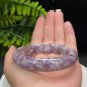 Light Purple Lepidolite Bangle 61MM Flake Ice Flash Crystallization