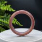 Fossilized Coral Bangle 54MM Porcelain Luster Orange Brown Purple