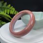 Fossilized Coral Bangle 54MM Porcelain Luster Orange Brown Purple