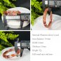 Ox Blood Red Phantom Quartz Bangle 54+MM Icy Transparent Rainbow Multi-inclusions Ghost Crystal
