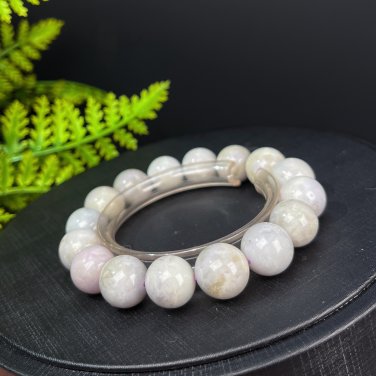 Hackmanite Beaded Bracelet 13mm Rare Color Changing Purple White