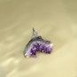Raw Amethyst Adjustable Ring Freeform Watermelon Slice Clusters Towers Silver S925 Handmade