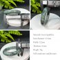 Green Lepidolite Bangle 63+MM Crystallization