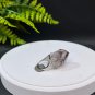 Raw Red Phantom Quartz Ring Adjustable Freeform Double Towers Silver S925 Handmade