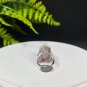 Raw Red Phantom Quartz Ring Adjustable Freeform Tower Silver S925 Handmade