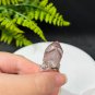 Raw Red Phantom Quartz Ring Adjustable Freeform Tower Silver S925 Handmade