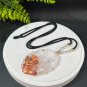 Brazilian Red Phantom Quartz Pendant Necklace Icy Transparent Hand Carved Nine Tailed Fox Butterfly