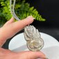 Rutilated Quartz Pendant Necklace Icy Transparent Hand Carved Nine Tailed Fox Golden Hair Crystal