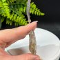 Rutilated Quartz Pendant Necklace Icy Transparent Hand Carved Nine Tailed Fox Golden Hair Crystal