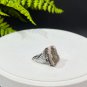 Raw Tourmaline Ring Adjustable Freeform Flake Ice Pink Green Silver S925 Handmade