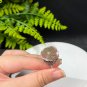 Raw Tourmaline Ring Adjustable Freeform Flake Ice Pink Green Silver S925 Handmade