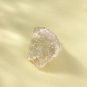 Raw White Crystal Ring Adjustable Silver S925 Handmade
