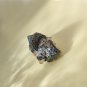 Raw Red Crystal Chalcopyrite Intergrowth Ring Adjustable Freeform Clusters Silver S925 Handmade