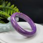 Purple Phosphosiderite Bangle 55MM Porcelain Luster Celestial Eye Floating Flowers
