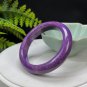 Purple Phosphosiderite Bangle 55MM Porcelain Luster Celestial Eye Floating Flowers