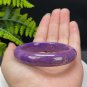 Purple Phosphosiderite Bangle 55MM Porcelain Luster Celestial Eye Floating Flowers