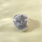 Raw Gray Agate Ring Adjustable Freeform Silver S925 Handmade