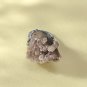 Raw Brown Gray Agate Ring Adjustable Freeform Clusters Silver S925 Handmade