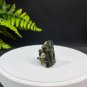 Raw Green Tourmaline Ring Adjustable Freeform Silver S925 Handmade