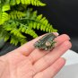 Raw Green Tourmaline Ring Adjustable Freeform Silver S925 Handmade