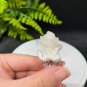 Raw White Crystal Ring Adjustable Freeform Flake Ice Clusters Silver S925 Handmade