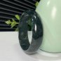 Green Moss Agate Bangle 52MM Icy Translucent Crystallization Floating Aquatic Flowers