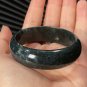 Green Moss Agate Bangle 52MM Icy Translucent Crystallization Floating Aquatic Flowers