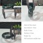 Green Moss Agate Bangle 52MM Icy Translucent Crystallization Floating Aquatic Flowers