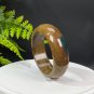 Ocean Jasper Bangle 53MM Old Mine Porcelain Luster Multicolored Floating Celestial Eye