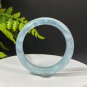 Aquamarine Bangle 52MM Icy Translucent Light Blue March Birthstone