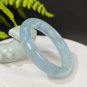 Aquamarine Bangle 52MM Icy Translucent Light Blue March Birthstone