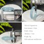 Aquamarine Bangle 52MM Icy Translucent Light Blue March Birthstone