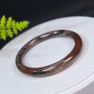 Rhodonite Bangle 57MM Chocolate Color Thin Round