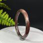 Rhodonite Bangle 57MM Chocolate Color Thin Round