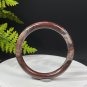 Rhodonite Bangle 57MM Chocolate Color Thin Round
