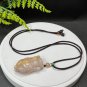 Fossilized Coral Pendant Jadeification Purple Yellow Bi-color Lemon Blossom Carved Cute Fat Cat