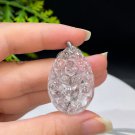Pyrolusite Pendant Necklace Flake Ice Transparent Rainbow Dendritic Hand Carved Nine Tailed Fox Plum