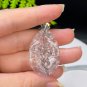 Pyrolusite Pendant Necklace Flake Ice Transparent Rainbow Dendritic Hand Carved Nine Tailed Fox Plum