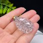 Pyrolusite Pendant Necklace Flake Ice Transparent Rainbow Dendritic Hand Carved Nine Tailed Fox Plum